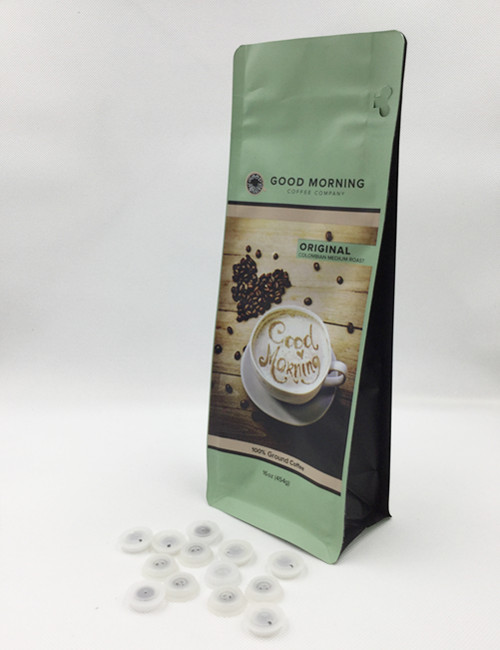 Coffee Packaging Resealable Flat Bottom Bags Pouches With Zippers Valves