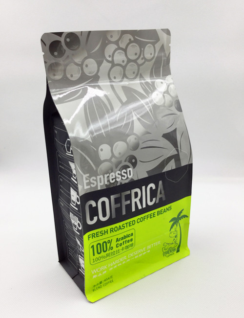 Flat Bottom Coffee Bags Packaging Pouches