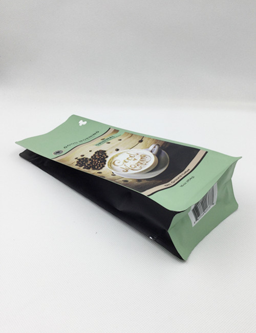 Resealable Flat Bottom Coffee Bags With Pull Tabs