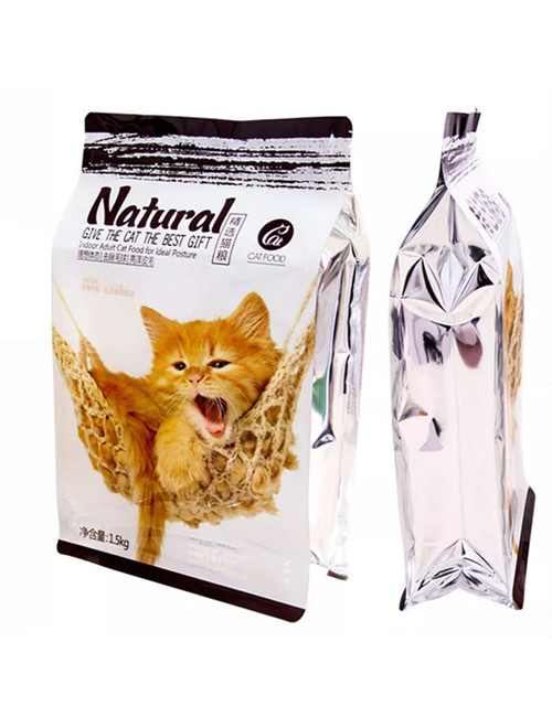 Box Bottom Cat Treat Packaging Pouches
