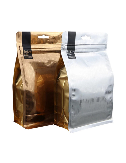 Box Bottom Coffee Bags With Handles