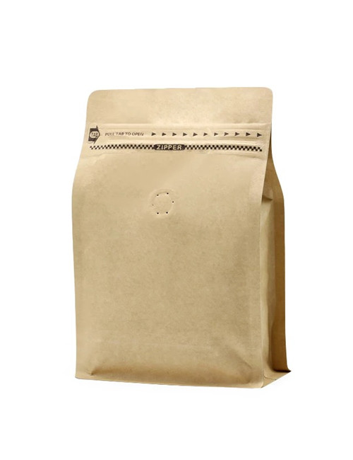 Box Bottom Craft Coffee Bags With Easy Tear Tabs