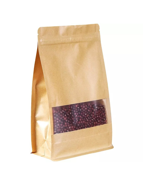 Box Bottom Tea Packaging Window Pouches