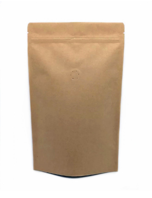 Craft Stand Up Pouches Coffee Bags With Degassing Valves