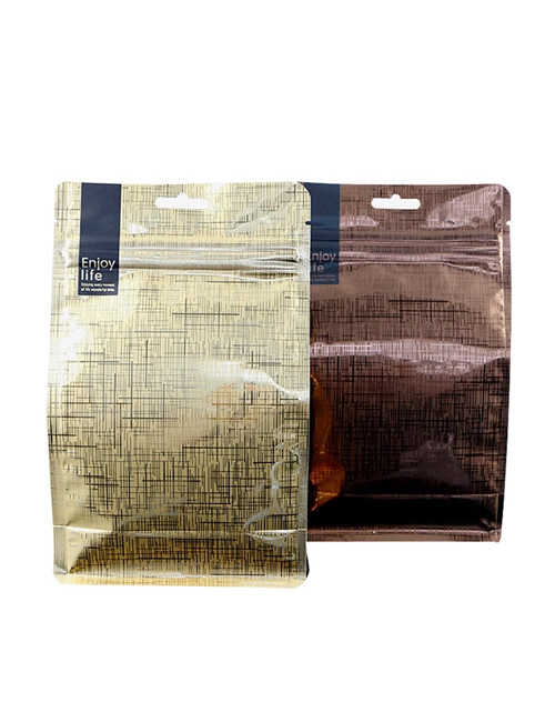 Flat Bottom Coffee Bags With Handles