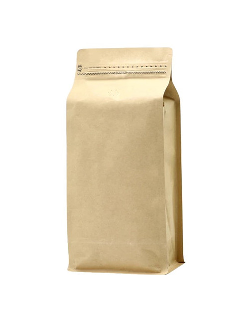 Flat Bottom Craft Coffee Bags With Easy Tear Tabs