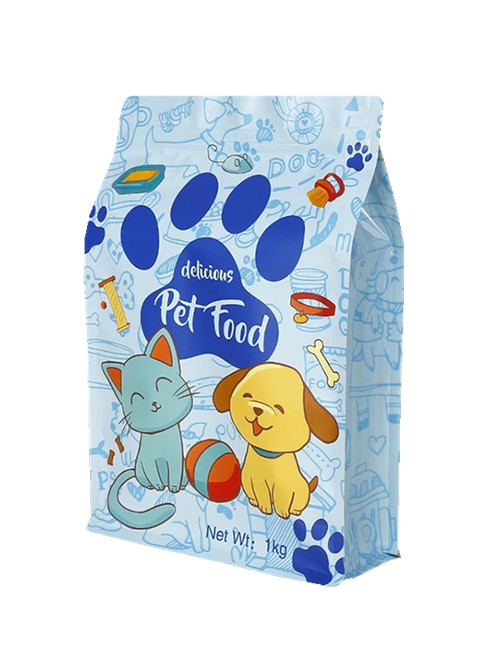 Flat Bottom Pet Food Packaging Bags