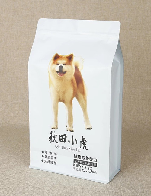 Pet Food Packaging Pouches Flat Bottom Bags