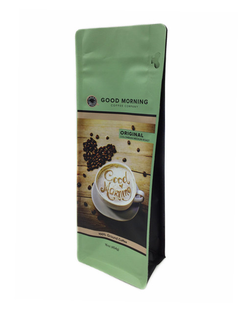 Resealable Zipper Flat Bottom Coffee Pouches