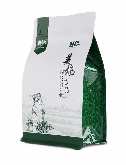 Custom Printed Flat Bottom Tea Packaging Bags Supplier