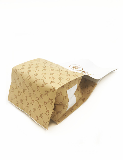 Custom Quad Seal Side Gusset Pouches For Coffee Packaging