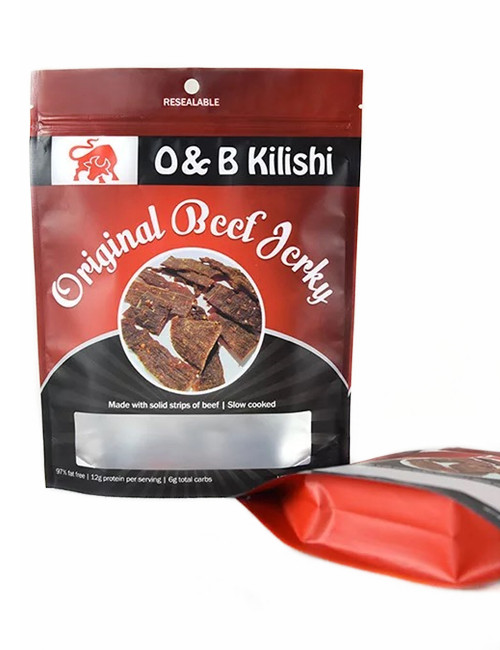 Custom Stand Up Pouches For Beef Jerky Packaging
