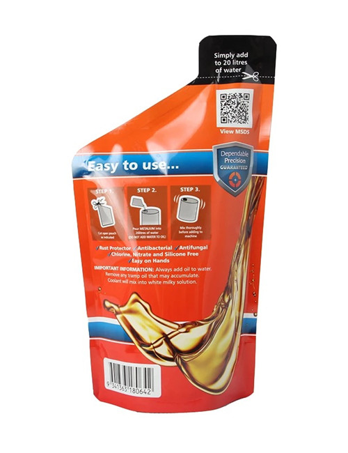 Custom Metal Fluids Packaging Bags Special Shape Bags